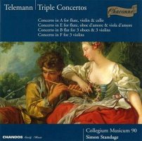 Telemann: Triple Concertos / Collegium Musicum 90. Simon Standage [CD]
