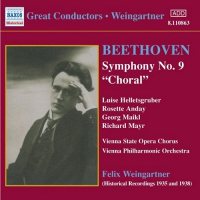 BEETHOVEN: Symphony No. 9 (Weingartner, CD) (1935)