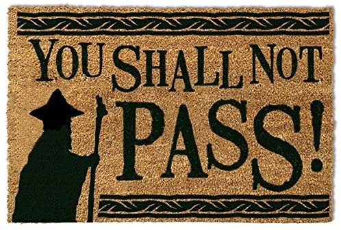 LORD OF THE RINGS: You Shall Not Pass Door Mat
