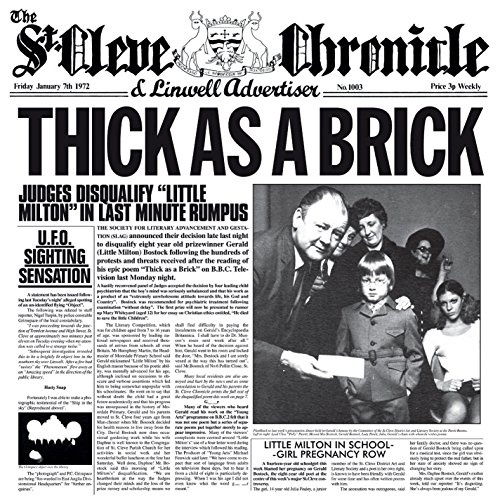 Jethro Tull: Thick As A Brick CD