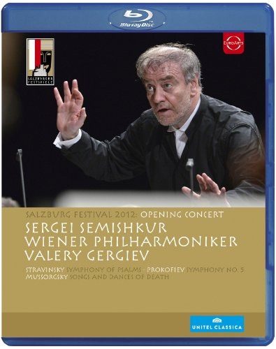 SALZBURG FESTIVAL 2012 - OPENING CONCERT Stravinsky, Mussorgsky, Prokofiev. Sergei Semishkur, Konzertvereinigung Wiender Staatsopernchor, Wiener Philharmoniker / Valery Gergiev. Blu-ray