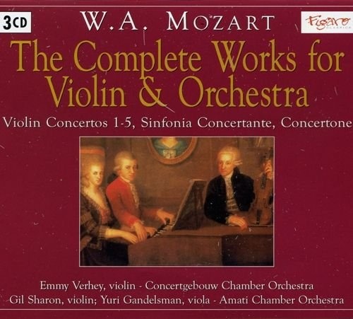 MOZART - Mozart, Complete Works For Violin & Orchestra 3 CD