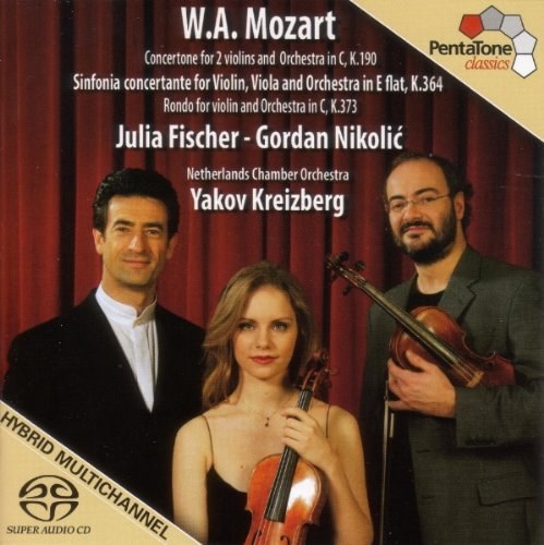 Mozart. Sinfonia concertantein E flat, K.364; Rondo for Violin and Orchestra in C, K.373; Concertone for 2 Violins and Orchestra in C, K.190 / Julia Fischer, Netherlands Chamber Orchestra, Yakov Kreizberg SACD