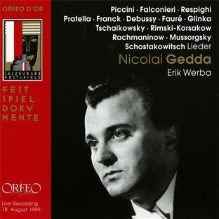 Piccini, Falconieri, Respighi, Pratella, Franck, Debussy, etc. - Lieder, Nicolai Gedda, Erik Werba CD