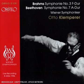 Brahms, Johannes; Beethoven, Ludwig van - Symphonie No. 3 F-Dur op. 90, Symphonie No. 7 A-Dur op. 92. / Wiener Symphoniker, Otto Klemperer CD