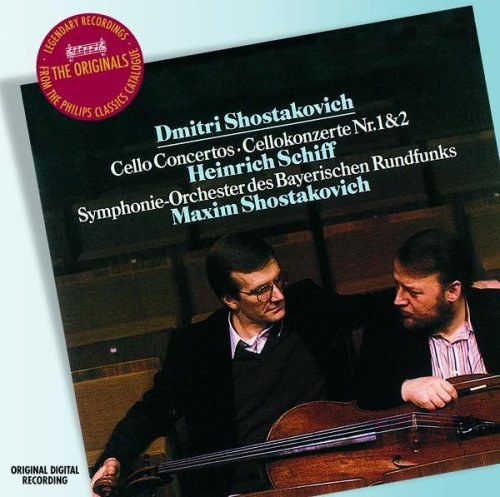 Shostakovich: Cello Concertos Nos.1 & 2. Heinrich Schiff, Symphonieorchester des Bayerischen Rundfunks, Maxim Shostakovich CD