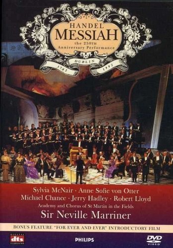 Handel: Messiah - The 250th Anniversary Performance. McNair, Otter, Chance, Hadley, Lloyd, Academy of St. Martin in the Fields, Neville Marriner DVD