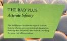 THE BAD PLUS - Activate Infinity LP | фото 6