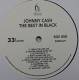 JOHNNY CASH: Best In Black 2 LP | фото 8