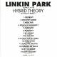 Linkin Park: Hybrid Theory CD 2001 | фото 10