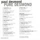 Paul Desmond - Pure Desmond CD | фото 3
