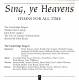 SING, YE HEAVENS - HYMNS FOR ALL TIME CD | фото 5