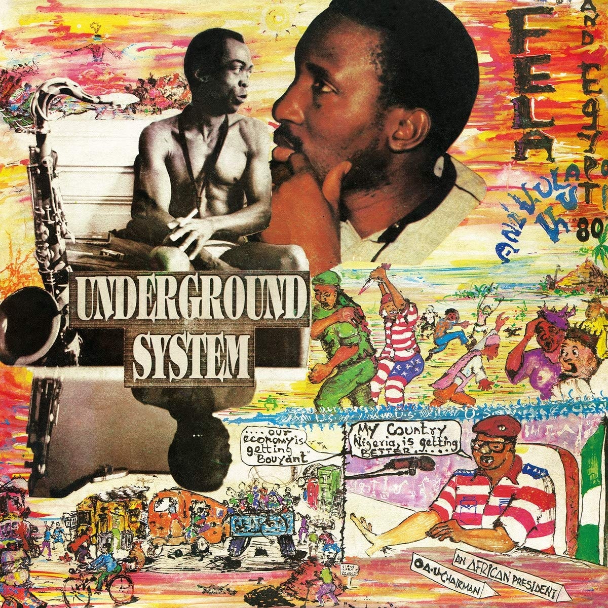 Underground system. Обложка андеграунд. Fela Kuti confusion. Fela Kuti confusion album Cover. Fela Kuti - open & close.
