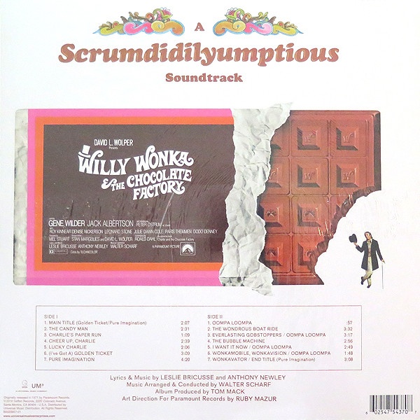 Wonka CD. Wonka soundtrack