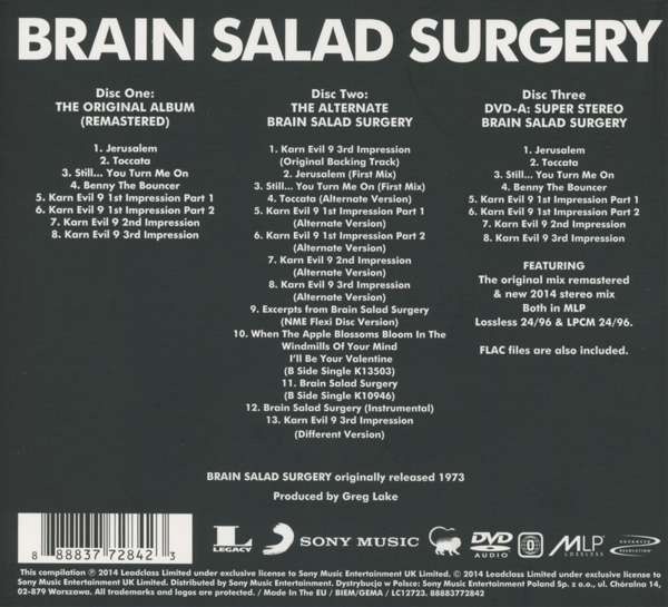 Brain 91. Emerson Lake Palmer Brain Salad Surgery 1973. Album Cover Brain Salad Surgery. Emerson Brain Salad Surgery. ELP Brain Salad Surgery Covers.