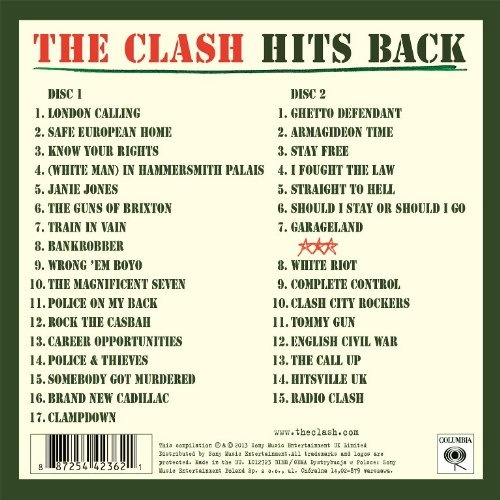 Купить альбом The Clash: Hits Back (2-CD Set) на компакт-диске лейбла Warne...