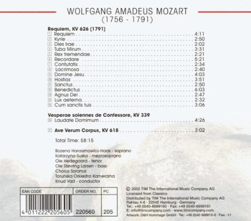 Названия частей реквиема моцарта