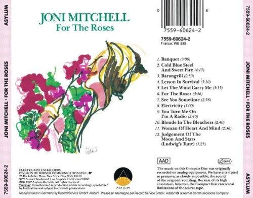 Купить альбом Joni Mitchell - For The Roses [CD] на компакт-диске лейбла El...